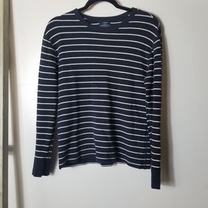 J. CREW AUTHENTIC THERMAL OVERSIZED LONG SLEEVE SHIRT SIZE SMALL 100% COTTON